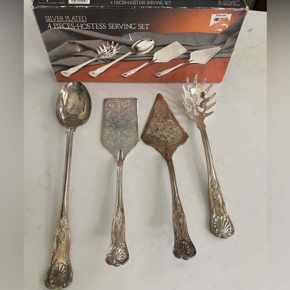 4Pcs Silver plated Hostess Serving Set By Paul Revere Silversmiths - Picture 3 of 12